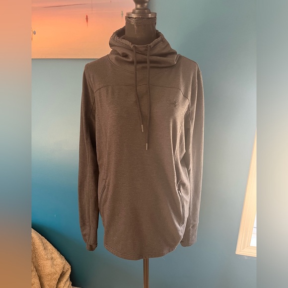 Under Armour mock neck sweatshirt Size L Dark Gray - Picture 7 of 9